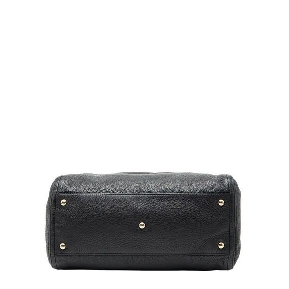 Gucci Soho Interlocking G Shoulder Bag Tote Bag 282309 Black Leather Women's - Picture 3 of 10